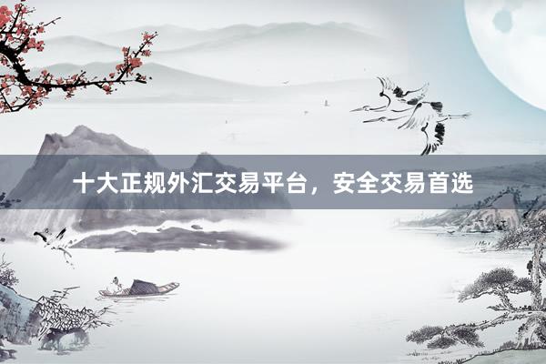 十大正规外汇交易平台，安全交易首选