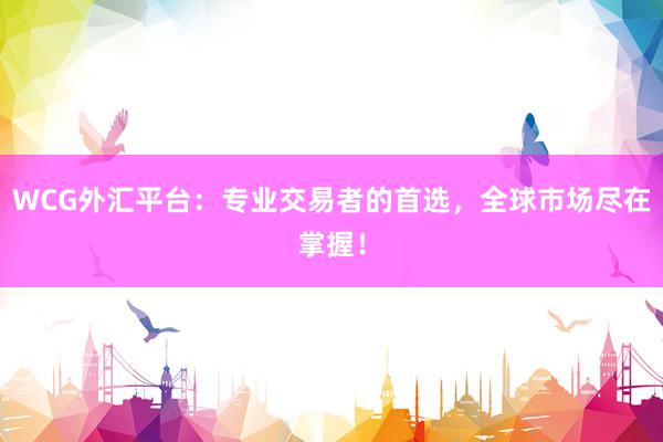 WCG外汇平台：专业交易者的首选，全球市场尽在掌握！