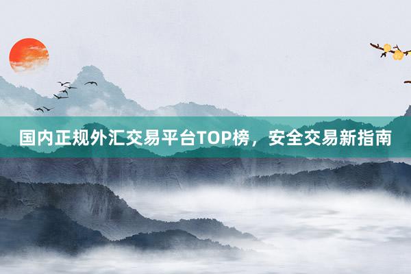 国内正规外汇交易平台TOP榜，安全交易新指南