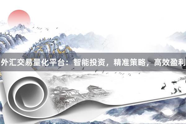 外汇交易量化平台：智能投资，精准策略，高效盈利