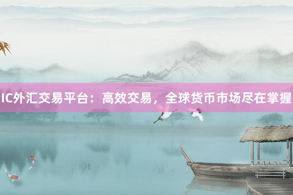 IC外汇交易平台：高效交易，全球货币市场尽在掌握